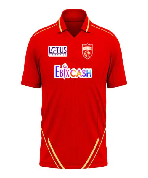 Punjab Kings Playing Jersey Replica by T10 Sports