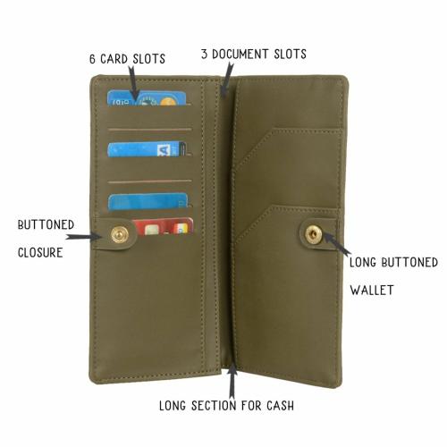 Gg Women Military Green Wallets