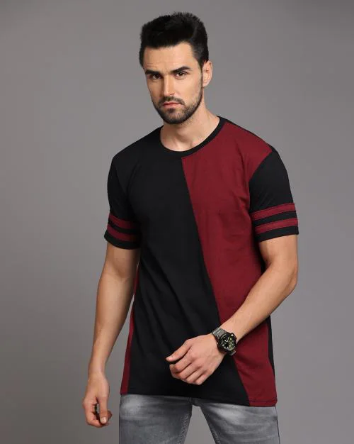 Buy INCHH Tshirt | INCHH Men Half Sleeve Color Blocked Tshirt| Tshirt ...