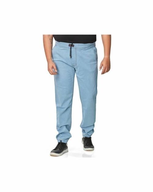 REELIZE - Men's Denim Jeans | Jogger's, Full Length | Full Length | Light Blue | Ideal for Casual/Party/Office wear | Pack of 1 | Size 46 | Plus Size