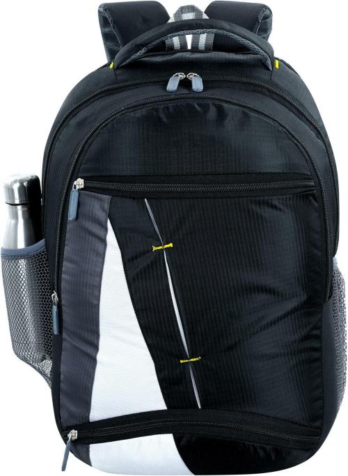 Zeden Black Polyester Laptop Backpack 35 L