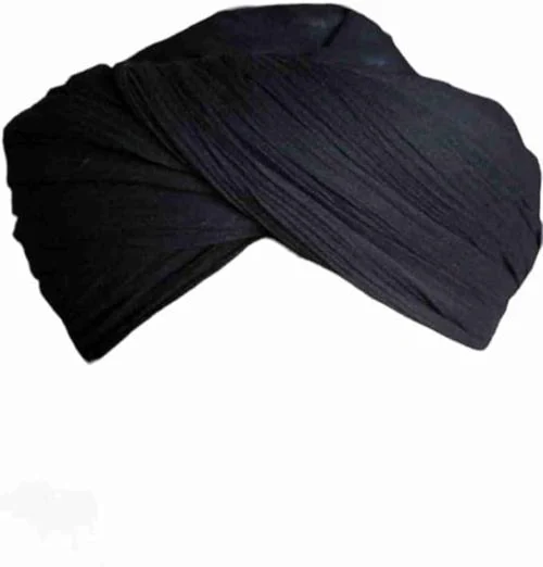 Gentlewrap Muslim Imama Cloth Pure Cotton 3.75 Meters Imama (Pagri) For Men (Black)