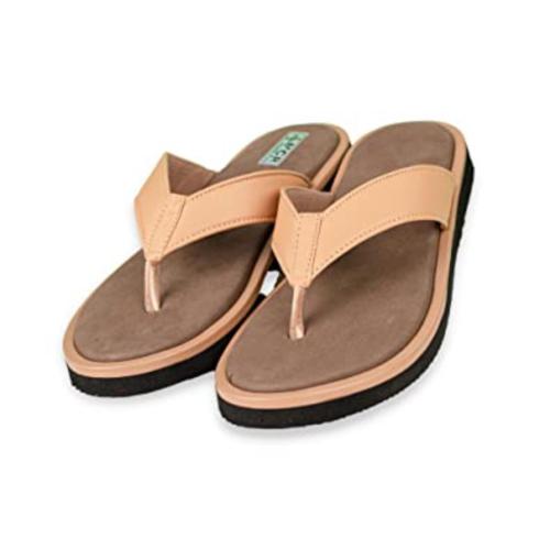 MCR Footwear Womens Diabetic Ortho Slip-on Slippers Beige