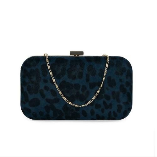 Hear Me Roar Blue Cheetah Printed Party Clutch