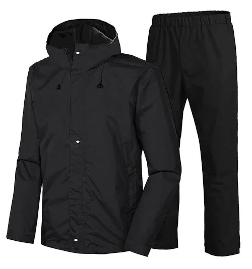 CAMISON Stylish Mens Raincoat (black XXL)
