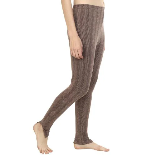 Buy ZEFFIT Brown Solid Cotton Thermal Leggings Online at Best Prices in