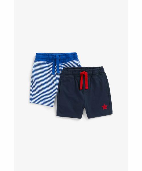 Mothercare Boys Shorts -Pack of 2-Multicolor