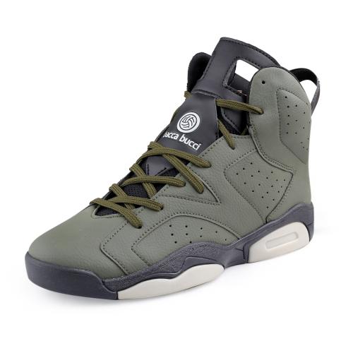 Bacca Bucci STUNNER Hi-top Streetwear Sneakers with 360 degree Cushioning Olive
