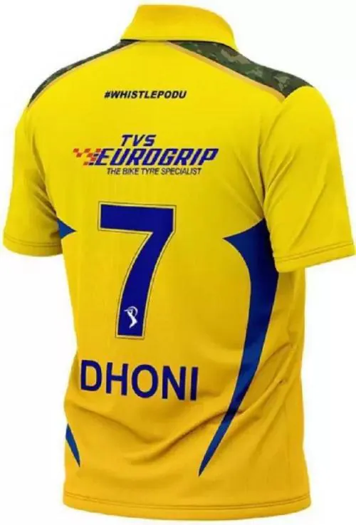 csk dhoni 7 jersey for boys and mens