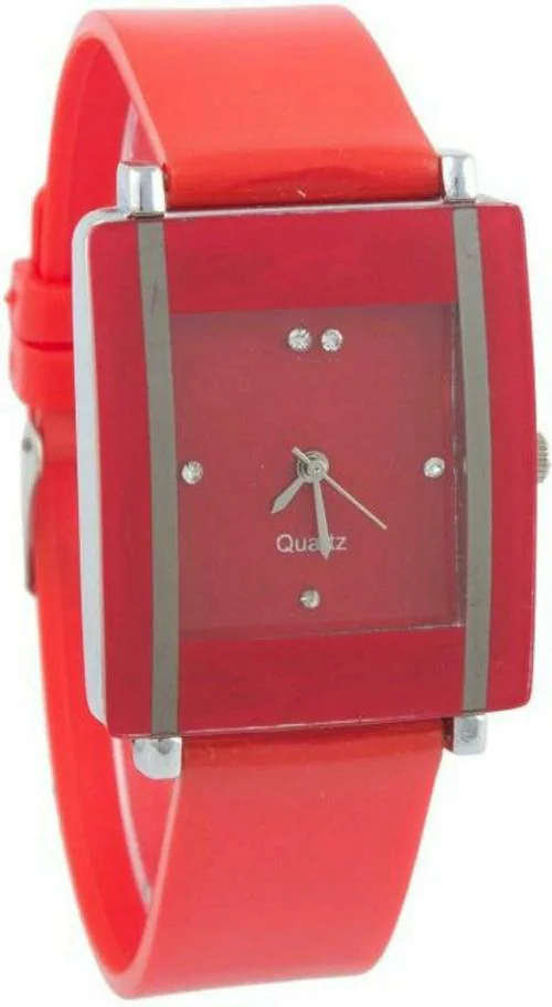 Miss Perfect Kawa Dummy Wrist Analog Watch Red Dial Red Strap for Men and Women