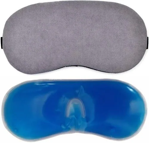 SONEEV MART Eye Mask For Sleeping Men Women With Cooling Gel For Night Deep Sleep, Dark Circles, Puffy Eye's, Dry Eyes And Eye Fatigure (PACK OF 1 GREY)