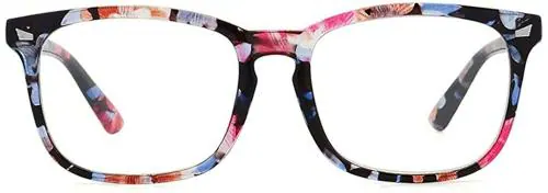 ELEGANTE Blue Light Blocking Square Transparent Gaming Glasses For Men And Women