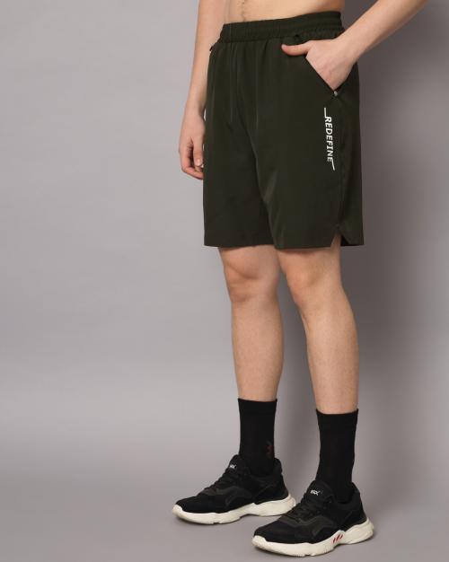 Olive Green Sports Wear, Running & Training Shorts