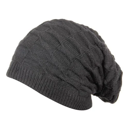 FabSeasons Unisex Black Acrylic Woolen Winter Beanie and Skull Cap for winters