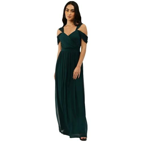 TRENDY DIVVA Women Green Chiffon Dress
