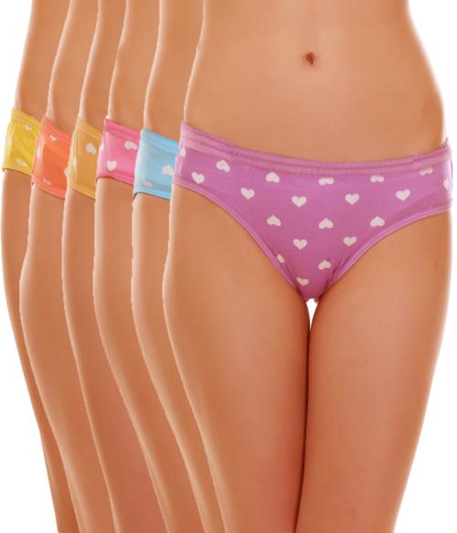 Urbaano Daliywear Women's Cotton Panties - Pack of 6