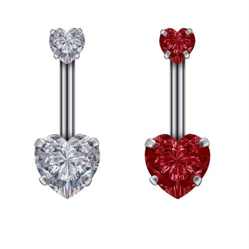 Kairangi by Yellow Chimes Stainless Steel Belly Button Rings For Women And Girls (Set Of 2)