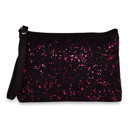 NFI essentials Mini Glittery Makeup Pouch for Women Stylish Pouches for Makeup accessories storage Cosmetic Pouches