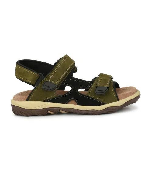 green khaki sandals