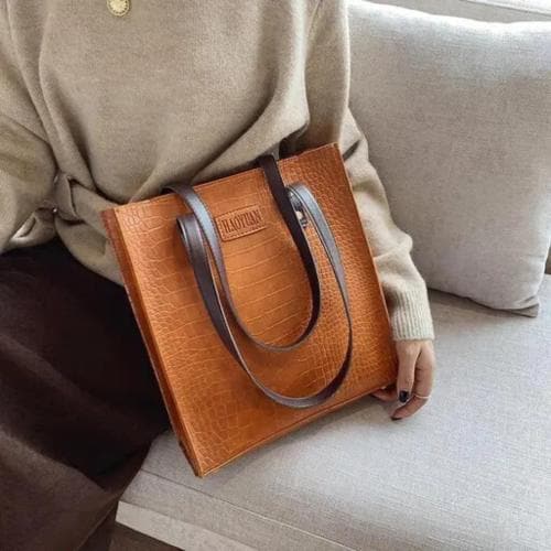 ELGO BAGS New Trading Handbag Women Fashion Shoulder Bag Lightweight Waterproof Handheld Bag Folding Bag Travel Duffle Bag , Luggage Bag For Women , Shoulder Bag For Luggage Shopping Bag For Women -Brown