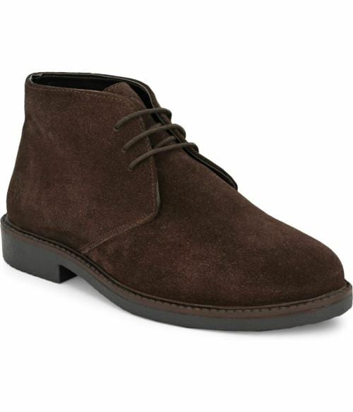 Carlo Romano Suede Lace Up Boots For Men (Brown)