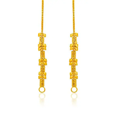 arch fashion Traditional Gold Platted Premium Quality Kaanchain Earrings ERG2024