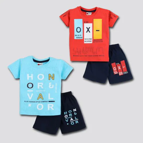 Mars Infiniti Multicolor t shirt and Half Pant set (Pack Of 2) For Boys | kids wear | t shirt for kids | t shirt for boys | t shirt | tshirt | tshirt boys | boys tshirt | boys t tshirts | boys dress | tshirts | t shirts