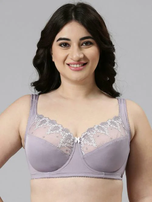 Enamor F087 Perfect Contour Full Support Bra for Women- High Coverage, Non Padded and Wired