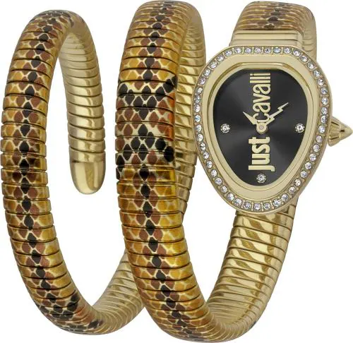 Just Cavalli Analog Black Watch For Women (Jc1L163M0065)