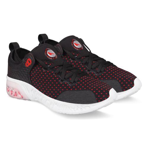 Unistar Men'S Blackred Fashionable And Comfortable, Walking & Running Sneaker Shoes