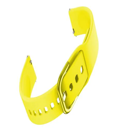 NOTYEX Yellow Silicone Strap Band Compatible With Noise Colorfit Pro 3 Assist Only For Men & Women