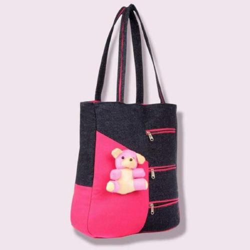 Plama Pink Canvas For Women Messenger Bags