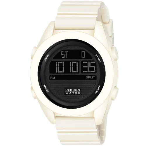 Muskan Enterprise New Attractive Black Dial With High Quality White Strap Watch