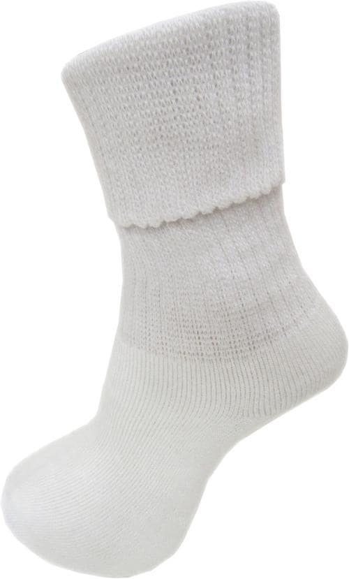 RC. ROYAL CLASS Women's Calf Length Towel Thick White Woolen Socks (Pack of 1 Pair)