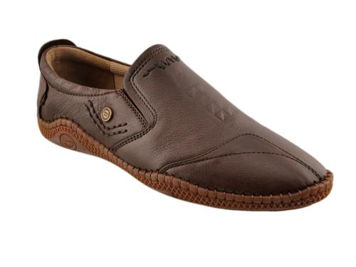 Buckaroo: ANDRES Genuine Leather Brown Casual Shoes For Mens
