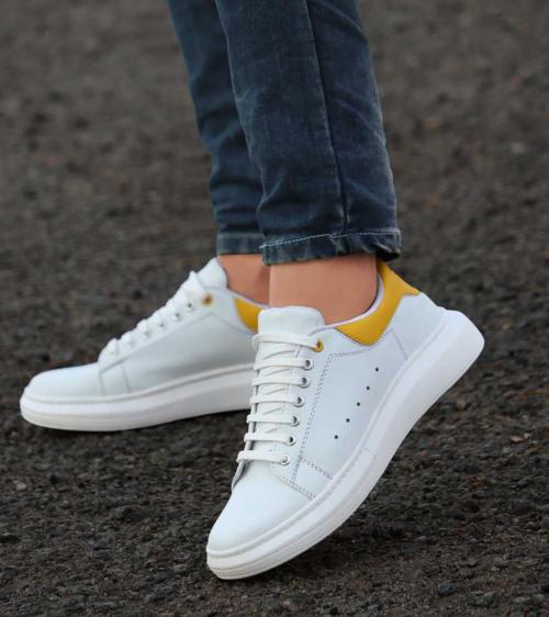 Azeraa Fashion Shoes for mens Latest Design Partywear| New Model | Trendy | Stylish | Sneaker Shoe Fashion Shoes for mens High Heel Latest Design Partywear| New Model | Trendy | Stylish | Sneaker Shoe MENS Sneakers For Men _803_Yellow_UK 8