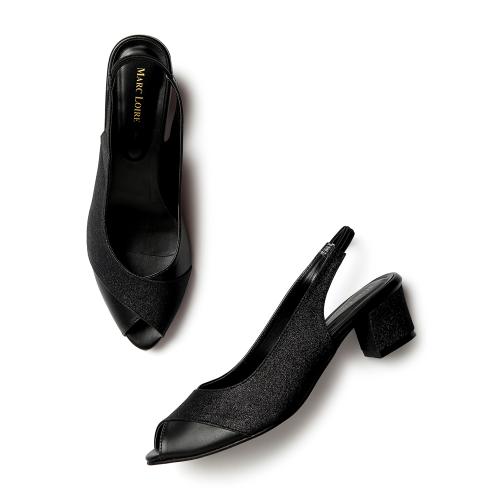 Marc Loire Women Black Peep Toes