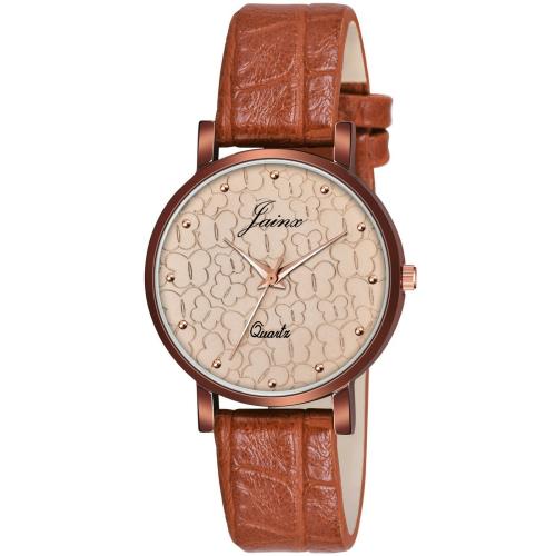Jainx JW699 Copper Brown Dial Analog Watch - For Women