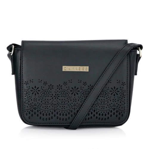Caprese Women Sling Bag (Black)