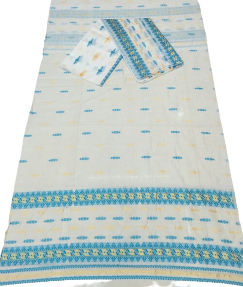 SAAVYA- Poly Cotton Weaving Mekhela Chador (Assam Sari)