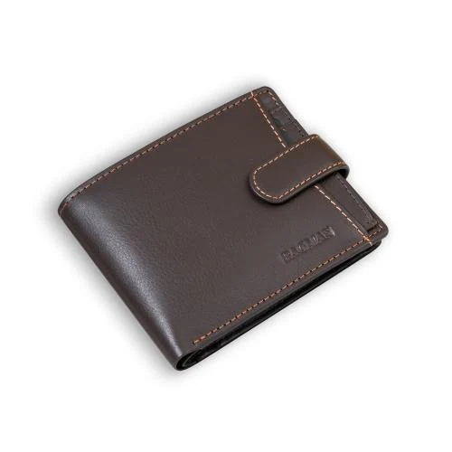 BAGMAN Men's Genuine Leather Wallet | RFID Protected Wallet for Men | 5 Card Slots, 1 ID Window |2 Currency Slots