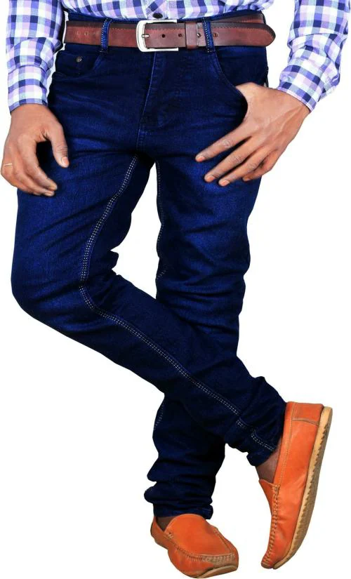 Lzard Men Blue Slim Stretch Jeans