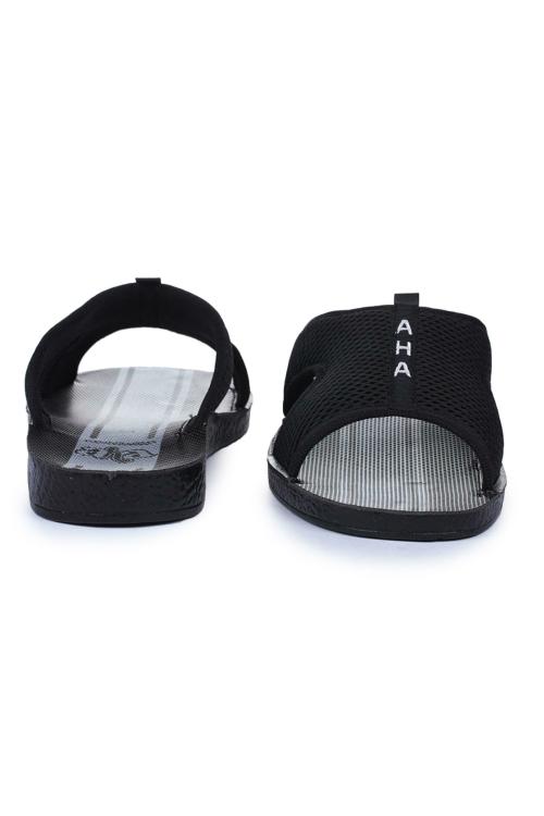 A-HA By Liberty Platy_Black Casual Slippers For Men