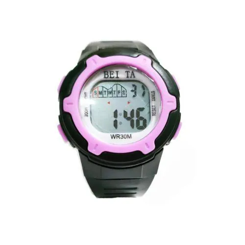 Epic Toys LWATCHBLK Black Plastic Digital Watch For Unisex Child