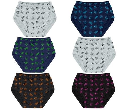 PINE Kids Cotton Regular Panties For girls & Boys ( Pack of 6 )
