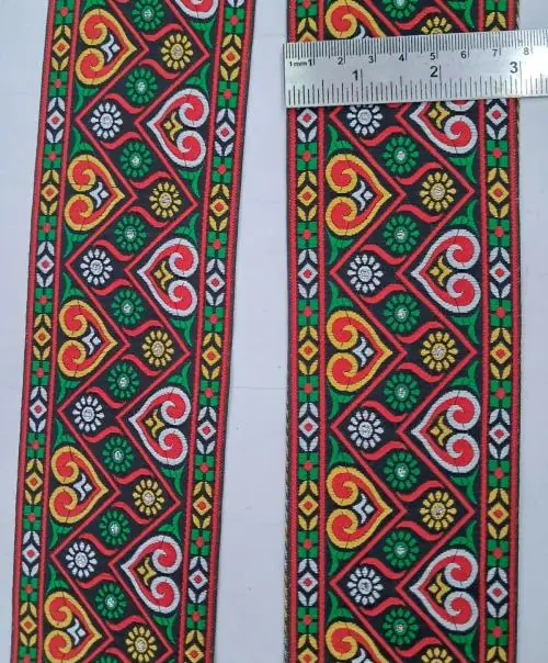 VARNI LACE BORDER 3 inch size & 9 Mtr Length Multicolor Designer Lace for Saree