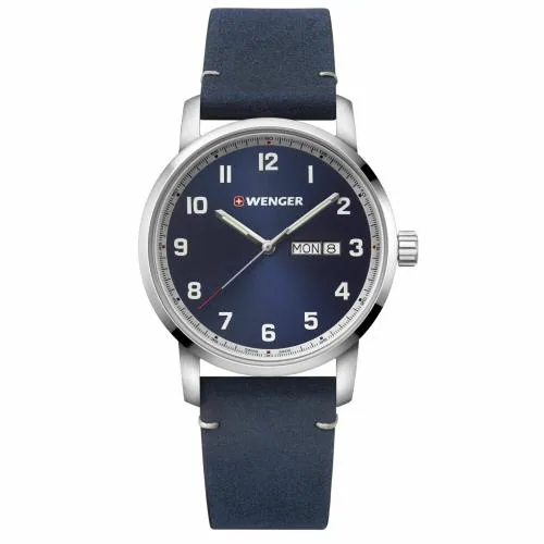 Wenger Swiss Made ATTITUDE Analog Blue Dial Men's Watch - 01.1541.115