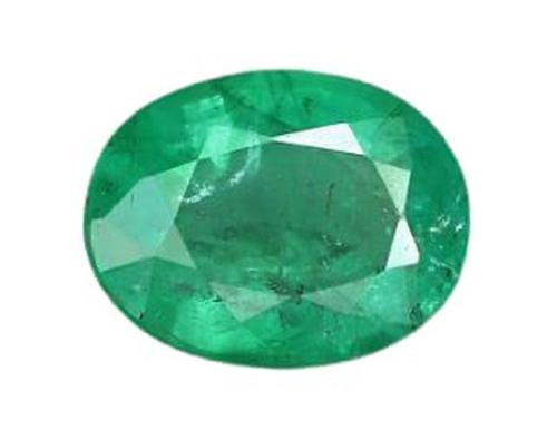 Feel Touch Mart 7 Ratti Emerald A1 & AAA Rated Brazil Panna Green Hra Patthar Gemstone by Lab Certified