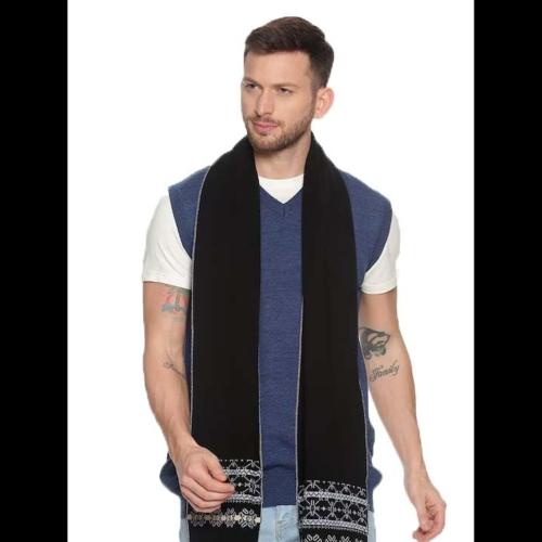 CRAFTSHUB Woolen Ethnic Design Casual Warm Winter Wear Muffler Scarf Stole