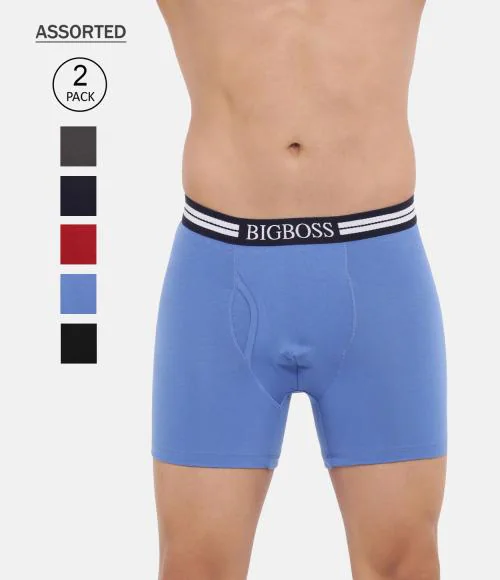 Dollar Bigboss Men's Assorted Pack of 2 J-Class Classico Trunk